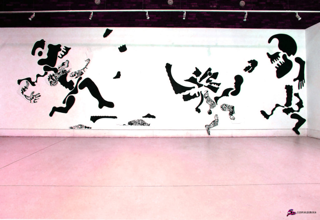 Dominik Cierpial graphic artist art installation linocut blacj and white contemporary art artysta grafik sztuka wspolczesna instalacja artystyczna dasemare